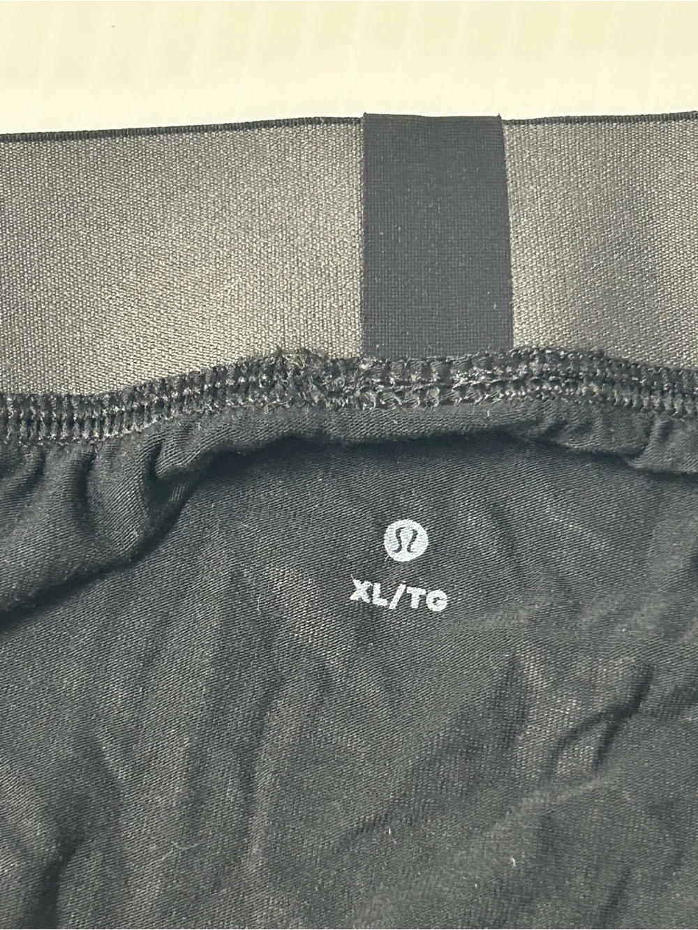 LULULEMON Boxer Briefs Size XL Modal Spandex Black with CONTOUR Pouch